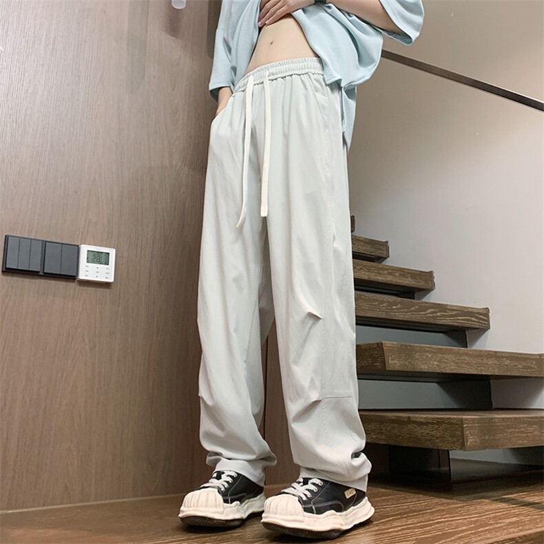 2025春夏款港风宽松设计感休闲百搭休闲裤直筒裤K24102-P35,男装休闲裤,星座717