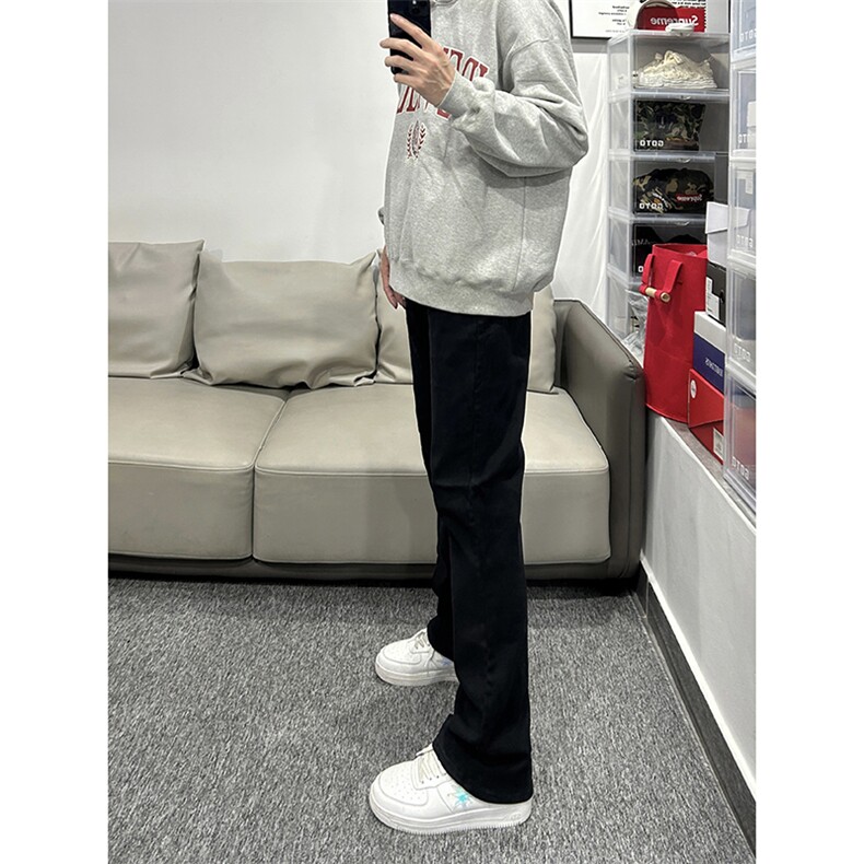 B221美式ins高街暗黑小众修身弹力休闲牛仔裤LK23010-P60控78,男装牛仔裤,电商B221
