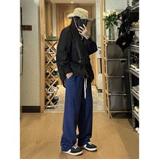 秋季日系贴布工装休闲裤女模XZ604-KG39-P55控68，男装工装外套，星座604