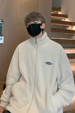 8XL-M摇粒绒外套男奥粒绒加厚羊羔绒卫衣内胆夹克JK1314P68控88，男装夹克，电商D206-1