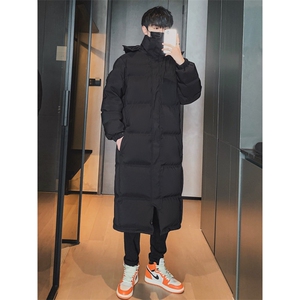 203-6 MY8818 P78～面包服超长款过膝大码情侣中戏外套图片