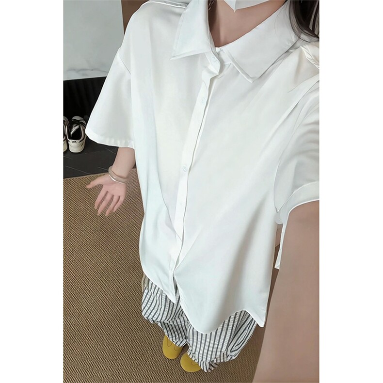 抗皱冰丝垂感衬衣5X1011-TP16不韩版休闲通勤透气短袖衬衫,男装T恤,电商A102