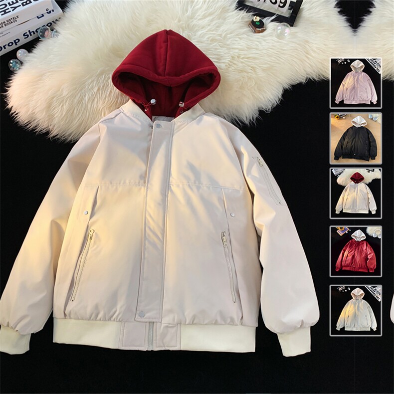 潮牌棉服男女2025冬季新款加厚袄子连帽防风外套MY2583-P85,男装棉衣,星座610（原A335）