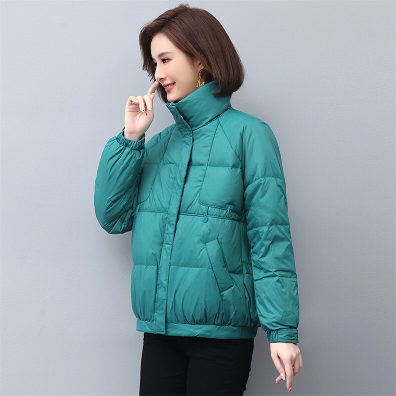 2022新款冬季保暖羽绒服女短款修身显瘦时尚外套,女装羽绒服,依恋蒂丝