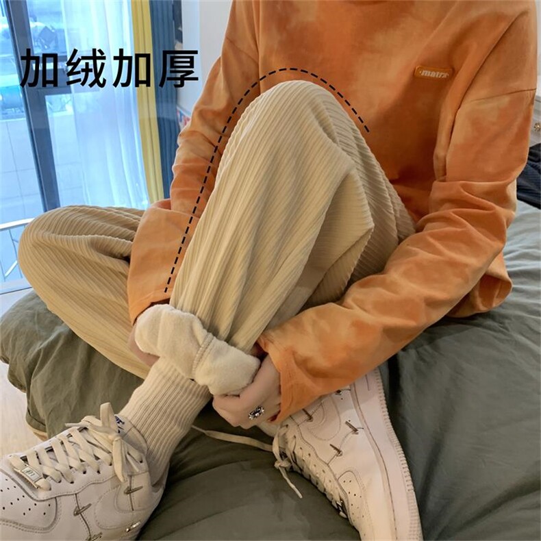 秋冬2022舒适百搭加绒加厚休闲裤 1002特批35-加绒特批43图片