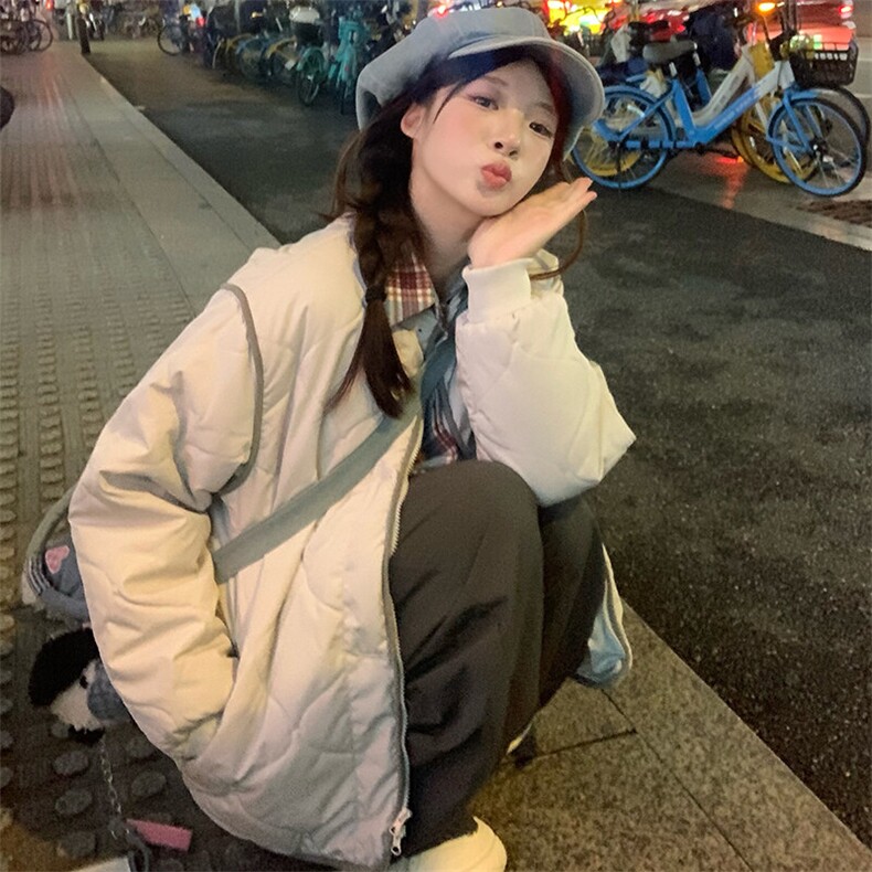 CC056-P98新款棉衣外套防风保暖锁暖收拢袖口宽松休闲韩版棉服,男装棉衣,星座911-3