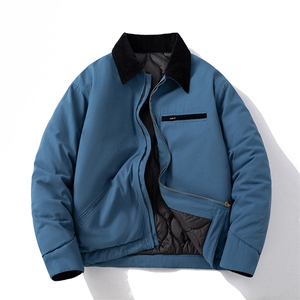 现货 4色翻领秋冬飞行服棉服情侣装夹克复古外套图片