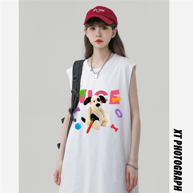 中性风新款夏季时尚百搭宽松卡通印花短袖T恤DT65008P25控38,男装T恤,电商A268