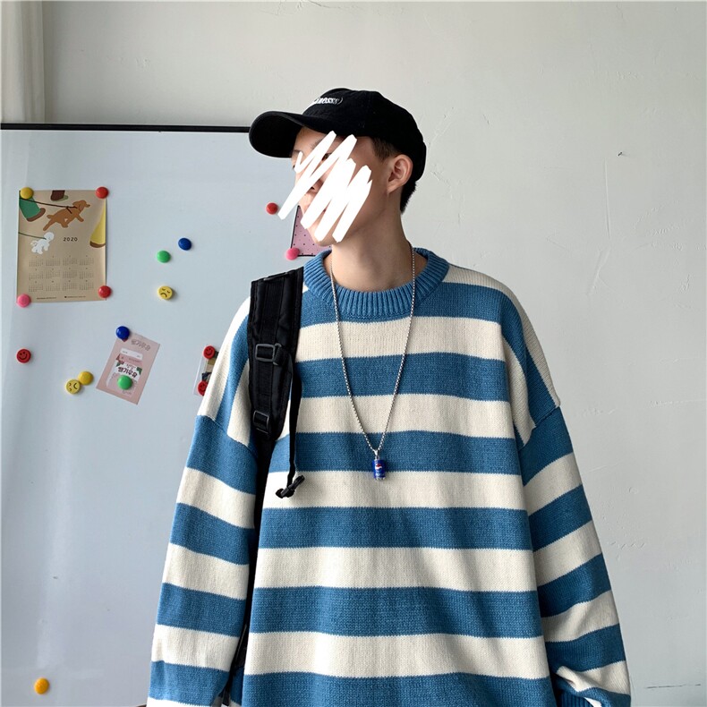 714-1-702-p55网红毛衣男春秋款宽松慵懒韩版潮流帅气针织衫潮牌1,男装针织衫/毛衣,星座1404-3
