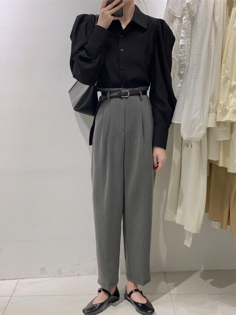 高腰哈伦裤，其它，驿谷