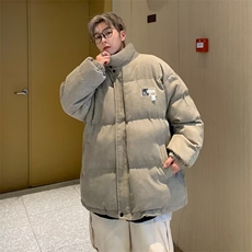 设计情侣装棉服冬2024新款男女宽松灯芯绒棉衣外套MF120-P85，男装棉衣，星座412-2