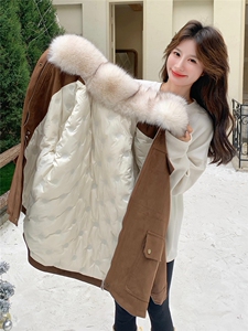 【新款现货】大毛领休闲时尚派克羽绒服192-676P310K438图片