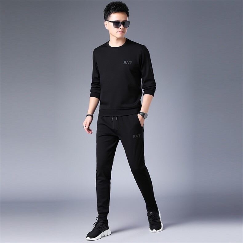 SA8679-2钱塘2020-2中青年男士冬季厚款圆领卫衣休闲套装P137,男装休闲套装,钱塘207-2