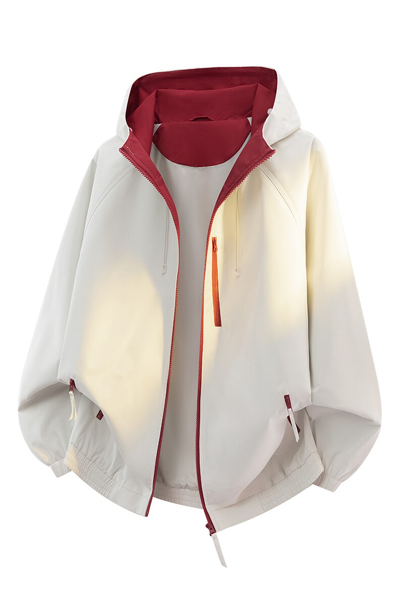 美式高街户外骑行登山服防水防风宽松大码潮百搭夹克外套8601-P55,男装夹克,电商B306
