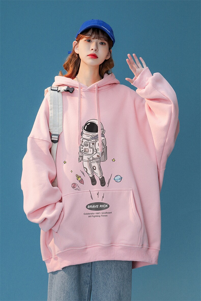 中性2024春季新品简约Uttlenger太空人连帽卫衣W292P35控58,男装卫衣,A247A