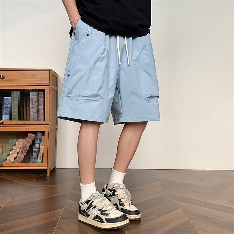 夏季薄款工装短裤透气五分裤宽松休闲裤A436-6203-P35,男装休闲裤,电商A436