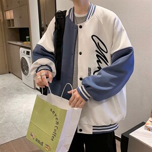 男秋季外套潮牌街头棒球服夹克Z902P60图片