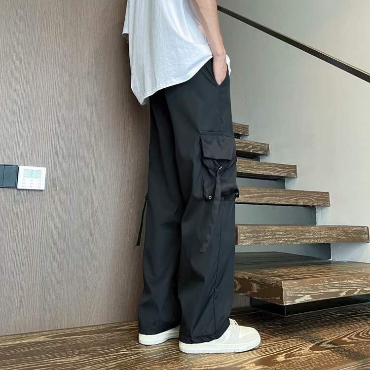 百搭慵懒美式高街大口袋伐木工装裤男夏季新款文艺无品牌原宿潮流,男装工装外套,星座218-8