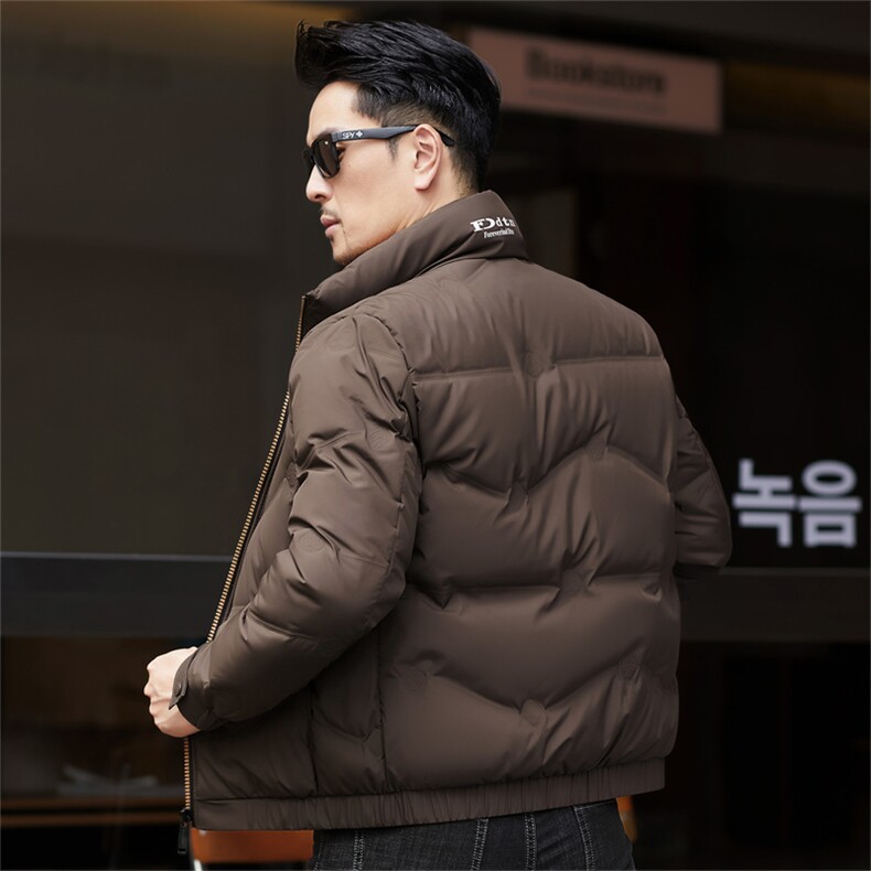 ZMS-M8830新款冬季男士鸭绒羽绒服立领保暖外套修身大衣,男装羽绒服,电商B360