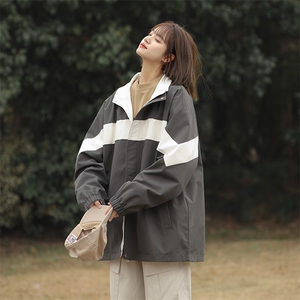 春季新款美式山系休闲纯色冲锋衣情侣潮流夹克外套JK7901-特P75图片