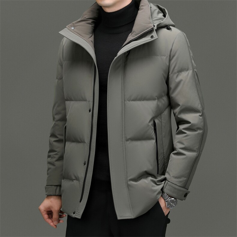 DF2386钱塘2020-2新款百搭简约有帽厚款中年男士羽绒服P273图片