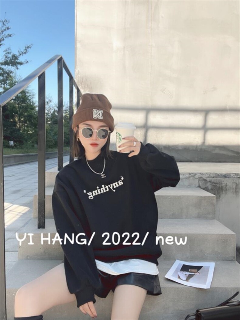 刺绣银狐绒卫衣无敌爆，女装卫衣/绒衫，一杭