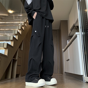 新款美式拼接打褶卫裤休闲裤 XZ604-K112-特P40控78图片