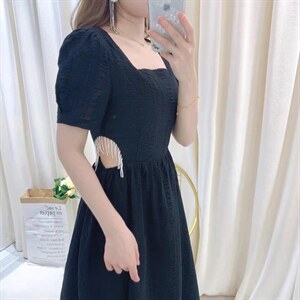 小心机露腰连衣裙,女装连衣裙,涞蒂丝