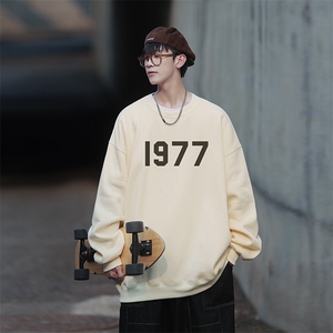 2024新款1977印花宽松圆领卫衣 Y127 常规版 P38 加绒版P58图片