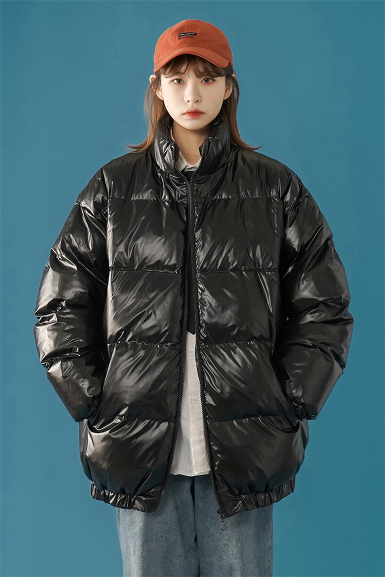 1港风新款情侣大码中性潮流立领皮衣男女服外套7764P105控148,男装棉衣,星座226-2