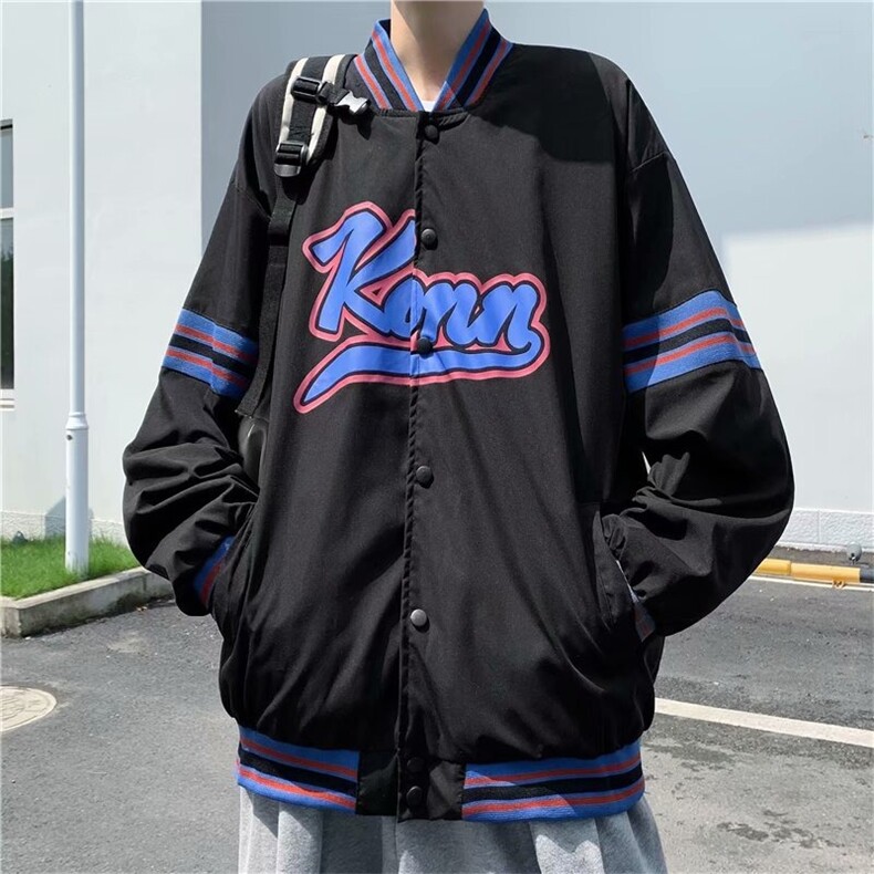 2025棒球服外套男春季美式复古潮流夹克ins潮牌休闲运动高街衣服,男装夹克,星座1210-1