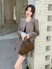 主推现货-2025年秋季新款气质小香风套装百褶裙两件套女，女装套装/套裙，霓裳依族