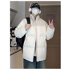 冬季男士皮棉衣加厚立领皮衣棉服棉袄潮流外套男装A266-P01-P80，男装皮衣，电商A266