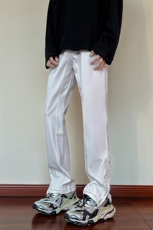 B2212023秋冬新款美式ins高街小众拉链牛仔裤LK22077-P65控88，男装牛仔裤，电商B221