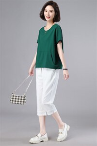 妈妈短袖T恤纯棉女大码薄2025中老年洋气夏季宽松遮肚子上衣显瘦图片