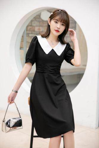 气质修身连衣裙，女装连衣裙，楚楚媚衣