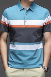 polo衫男夏季新品t恤男短袖翻领保罗衫商务男装潮流半袖体恤图片