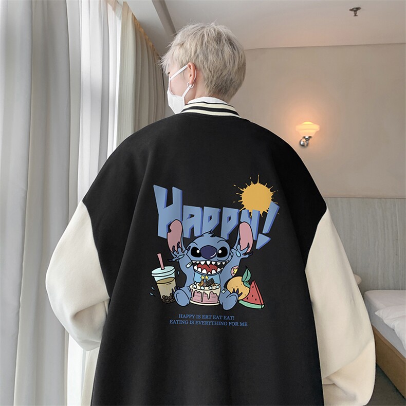 摇粒绒棒球服男大码开衫卫衣男夹克BF86077-P65,男装夹克,电商A040