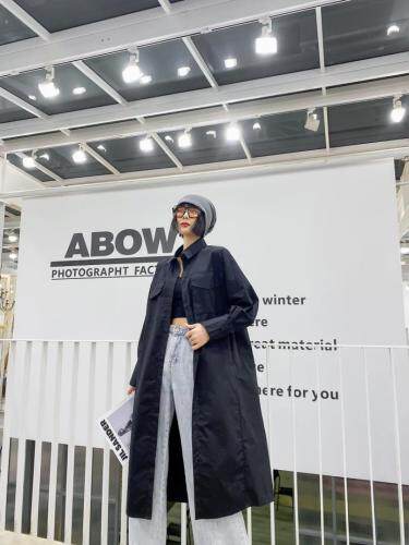 现货长款两穿衬衣，女装，C&B