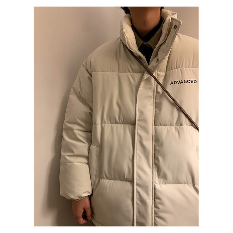 冬季加厚立领仿羊羔毛棉衣男士休闲棉服潮流棉袄A266-WMY609-P70,男装棉衣,电商A266