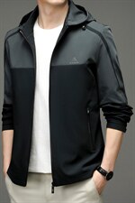 BEA82202钱塘2020-2中年男士休闲连帽百塔简约时尚风衣外套P155，男装风衣，钱塘207-2