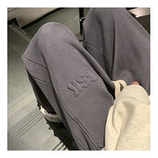冬季新款钢印休闲加绒卫裤大码M~5XLXZ604-KP98-P65控78，男装休闲裤，星座604