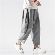 风宽松九分裤男裤哈伦裤9分灯笼裤男萝卜裤休闲裤薄 916 P45,男装休闲裤,钱塘788(原4013)