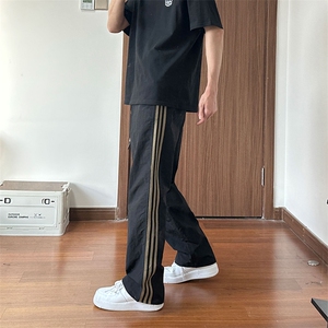 大量现货三条杠设计感条纹速干裤男女款夏季潮流痞帅DY5036-特P35图片