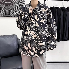 春夏季新款衬衫潮流慵懒男方领四面弹料印花衬衫C166P28，男装衬衫，星座1116-2