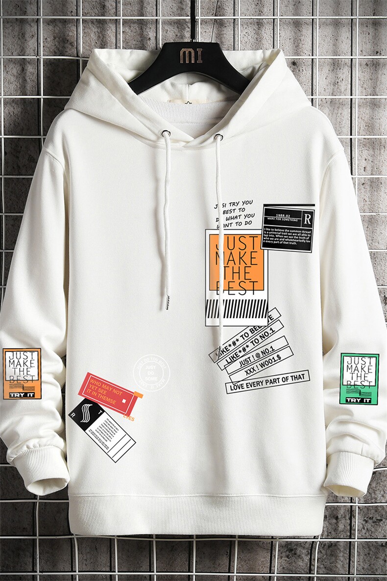 WY2121-P35加绒款-P40纯连帽卫衣男大码运动帽衫宽松薄网格,男装卫衣,电商A040A