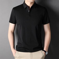 短袖T恤男含2023夏季中年商务休闲男士体恤圆领棉上衣潮，男装T恤，电商B212（原钱塘6029）