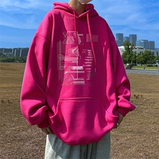 抖音得物供货可提供视频春装重磅美式宽松连帽卫衣DL2401，男装卫衣，电商A486-1