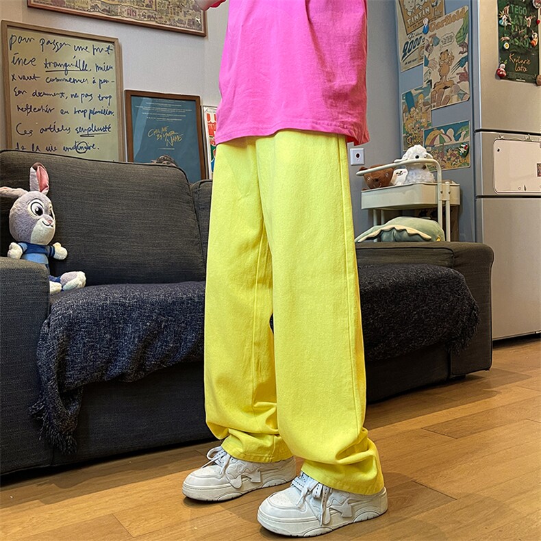 8XL-M特大码高级垂坠感休闲裤男薄款冰丝裤宽松直筒拖地裤K964P48,男装休闲裤,电商D206-1