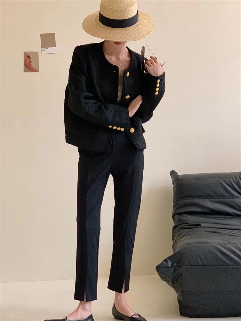 【秋款爆品】进口弹力九分烟管裤，其它，TWO LAPS